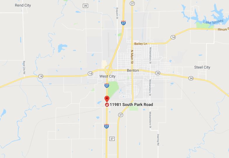Benton, IL crash map